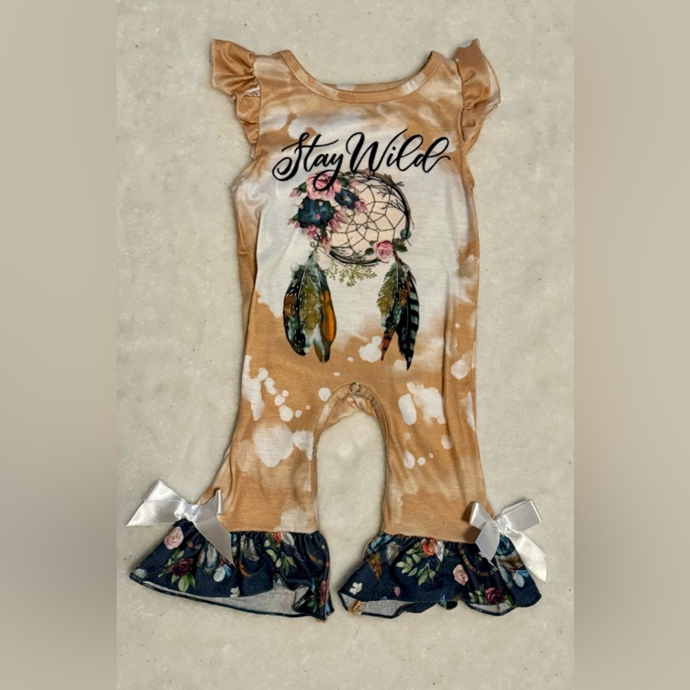 Baby girl 0/3 month “stay wild” jumpsuit